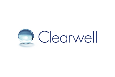 Infotrend About Customers Clearwell logo